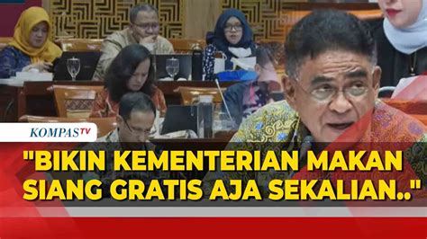 Sentil Wacana Makan Siang Gratis Pakai Dana Bos Andreas Kan Repot