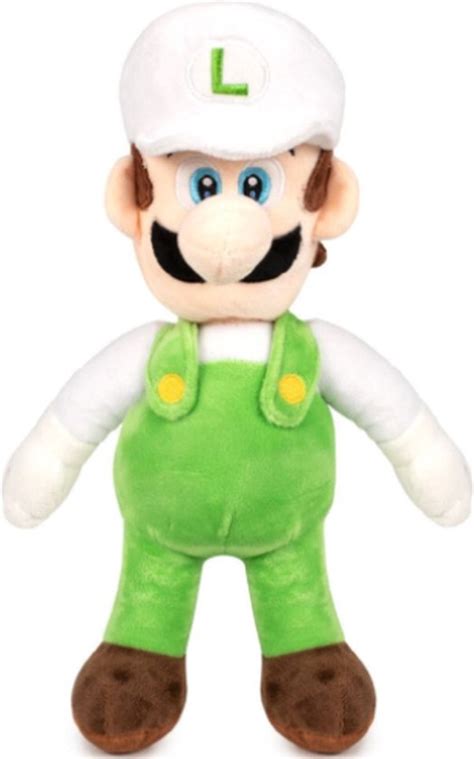 Luigi Wit Groen Super Mario Bros Pluche Knuffel XXL 100 Cm Nintendo