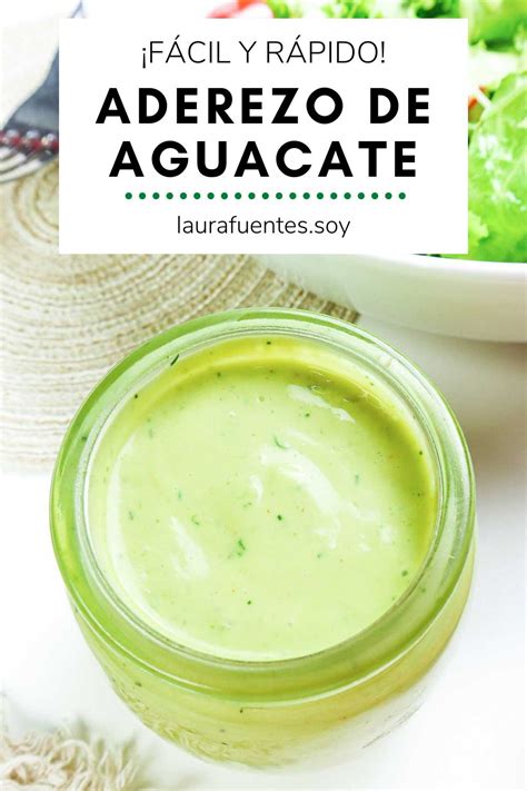 Aderezo De Aguacate Y Cilantro Cremoso Laura Fuentes