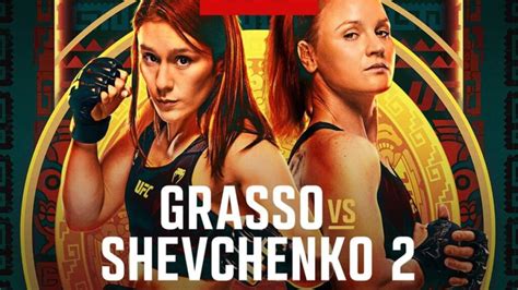 Alexa Grasso vs Valentina Shevchenko 2 en vivo Horario y dónde ver