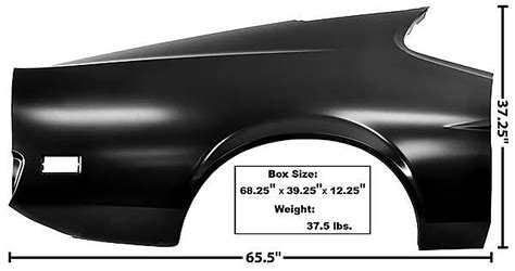 First Generation 1971 1973 Ford Mustang Fastback Quarter Panel LH