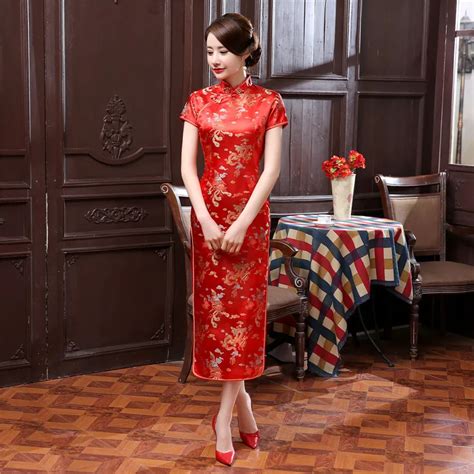 Buy 17colors Chinese Traditional Costumes Women Tight Bodycon Dress Cheongsam