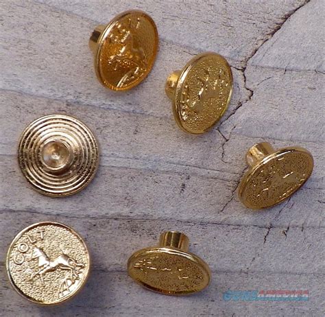Colt Grip Logo Medallions Gold New For Sale