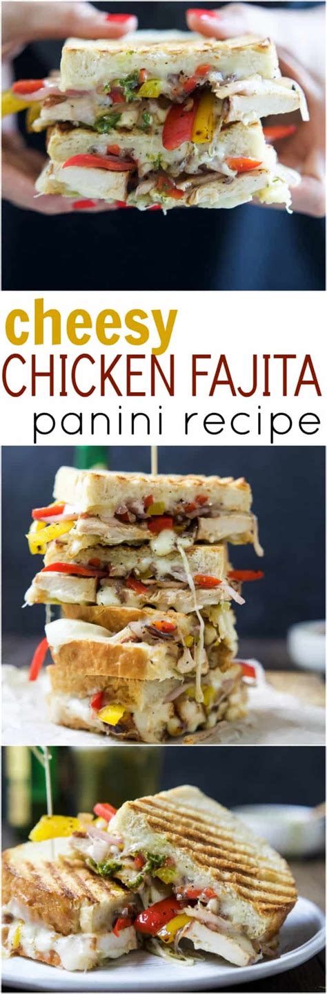 Grilled Chicken Fajita Panini Easy Healthy Recipes