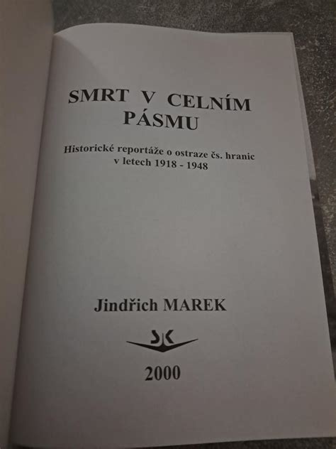 Smrt v celním pásmu Jindřich Marek 2000 Aukro