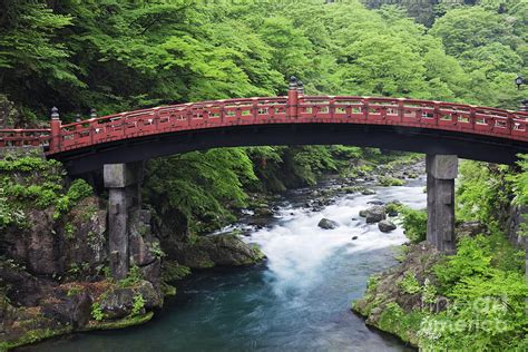 Asian Bridge Crossing a River Photograph by Jeremy Woodhouse - Pixels