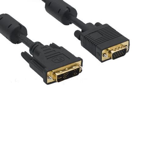 Kentek 10 Feet Ft Dvi Analog 125 Pin Dvi A Male To Hd 15 Hd15 Vga Male 28 Awg With Emi Ferrite