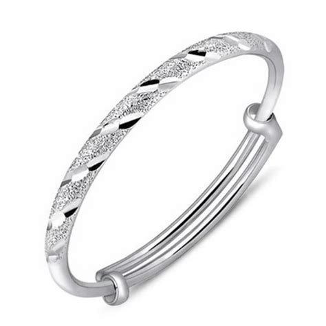 Fashion Jewelry Bridal Anniversary Bangle Bracelet Sterling Silver