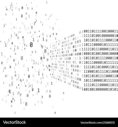 Big Data Concept Binary Matrix Code Artificial Vector Image