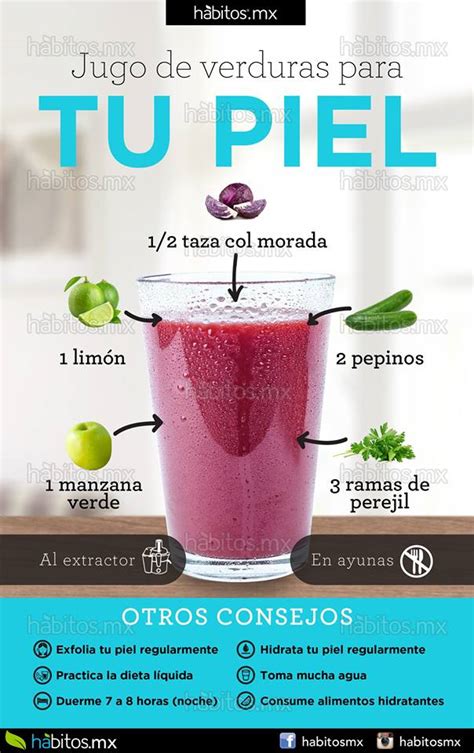 Jugo De Verduras Para Cuidar La Piel Hábitos Health Coaching