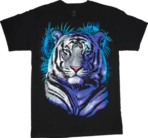 White Tiger Shirt Mens Clothing Graphic Tees Etsy