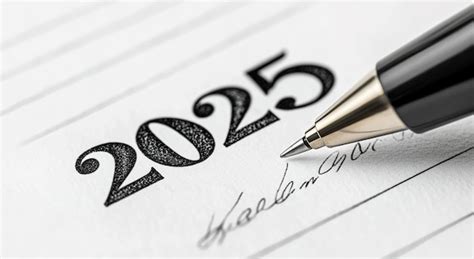 Como Se Escreve 2025 - O ano 2025 está escrito com uma caneta em papel branco | imagem Premium ...