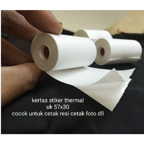 Jual KERTAS STICKER THERMAL 58 MM Cocok Untuk Printer Label 58MM Cetak