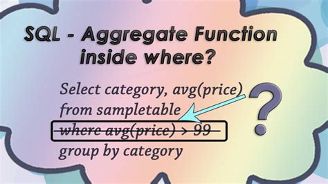 Sql Aggregate Functions Group By And Having Youtube