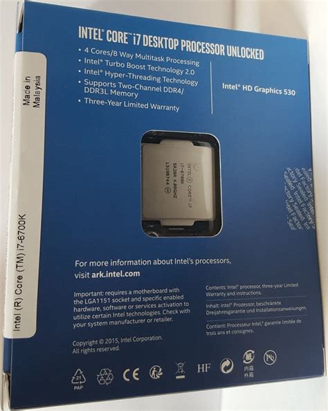 Intel Core I7 6700k And Core I5 6600k Skylake Retail Box Cpu Photos Legit Reviews