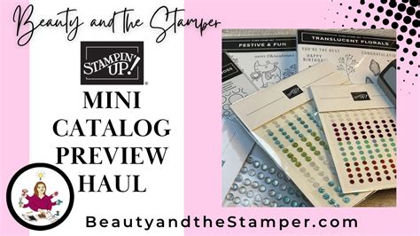 Sneak Peek Stampin Up Mini Catalog Haul Youtube