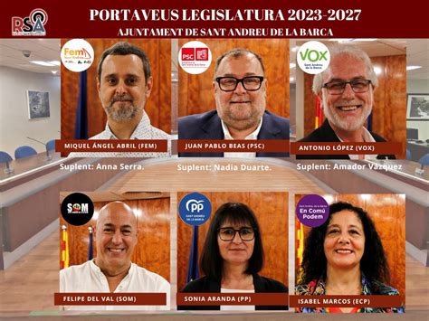 Designats els portaveus del grups polítics municipals de l Ajuntament