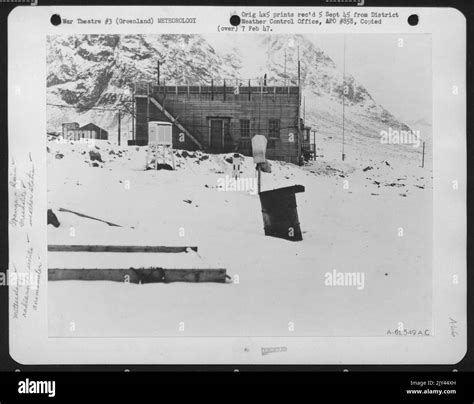 Southwest End Of Ikateq Weather Station, Greenland, Showing Radiosonde Antenna, Anemometer ...