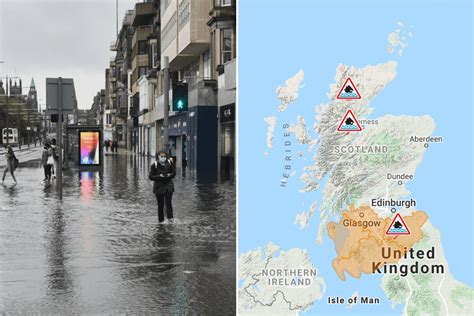 Scotland Weather Flood Warnings In Place Across The Country As Heavy