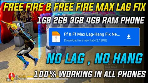 Free Fire New Update Lag Fix Config Free Free Lag Fix Config