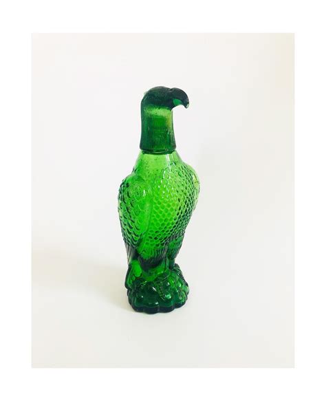 Vintage Green Glass Eagle Decanter Sergeant Sailor Vallejo Ca