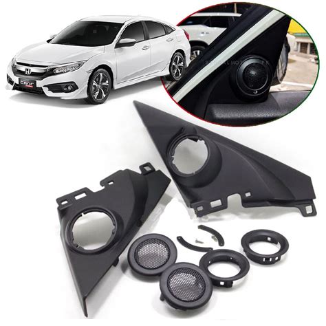 TR 87 Honda Civic FC 2016 2020 Tweeter Pods Holder Pillar Car Refitting