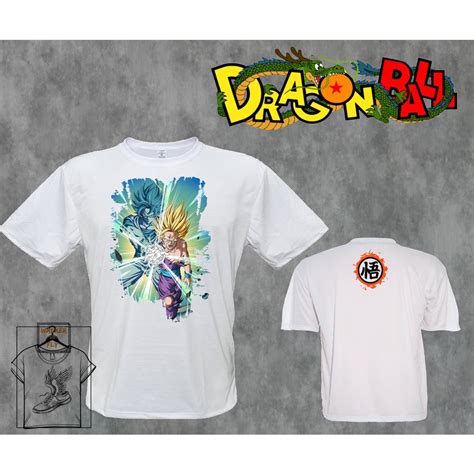 Camiseta Dragon Ball Goku Gohan Vegeta Dragon Ball Z Shenlong Shopee