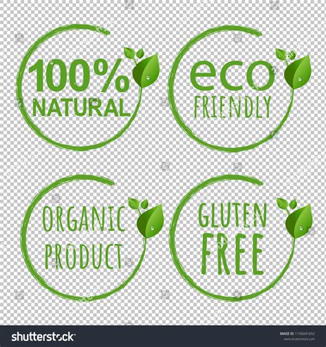 Eco Logo Symbol Transparent Background Stock Illustration 1156041652 ...