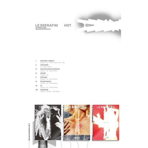 LE SSERAFIM Th Mini Album HOT Photobook Ver Random Photocard MAKESTAR K Town