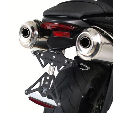 Porta Targa Reclinabile In Alluminio Moto Barracuda Per Triumph Street