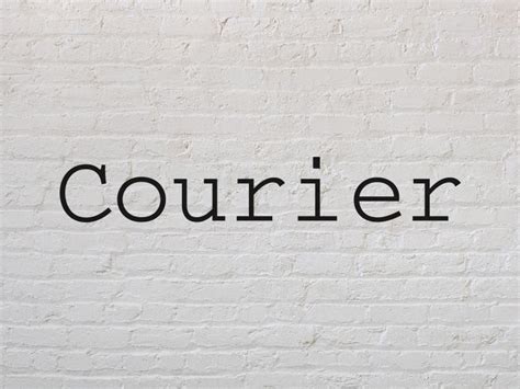 Why You Should Have The Courier Font In Your Toolkit As A Designer