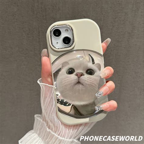 Jual Casing Ponsel IP 15 Pro Max Baru Casing Ponsel Seri Kucing Wajah