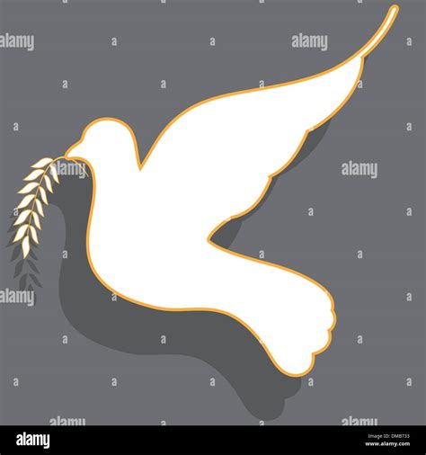 White Dove Stock Vector Image And Art Alamy