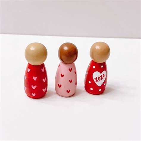 Valentine Peg Doll Etsy