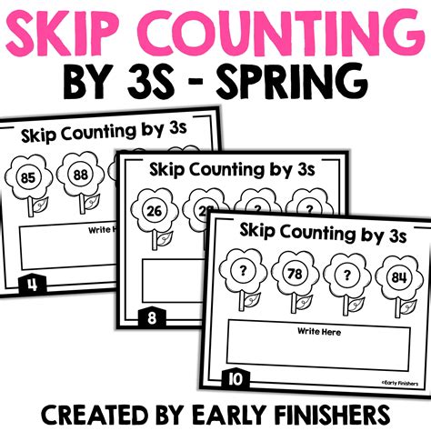 Skip Counting By 3s Solve The Room Math Centers Task Cards Spring Activities Made By Teachers