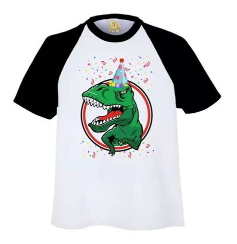 Playera Ranglan Cumplea Os T Rex Dinosaurio Dino Fiesta Birt Mercadolibre