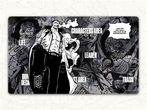 One Piece Tcg Playmat Smoker Leader Playmat Etsy España