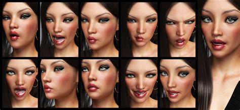 I13 Bold Expressions For The Genesis 3 Female S Daz 3d