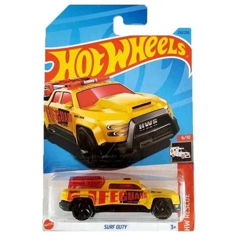 HKG Машинка металлическая игрушка Hot Wheels коллекционная модель Surf Duty желтый купить с