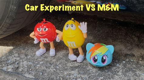 Experiment Car Tire Experiment Crushing Crunchy Soft Thing Car Vs M M