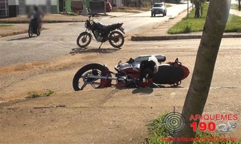 Ariquemes Colis O Entre Motocicletas Deixa Quatro Feridos Na Av Jaru