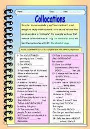 Adjective Preposition Exercises