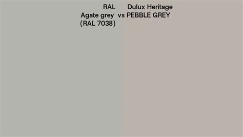 RAL Agate Grey RAL 7038 Vs Dulux Heritage PEBBLE GREY Side By Side