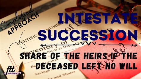 Topic 5 Intestate Succession Share Of The Heirs When The Deceased