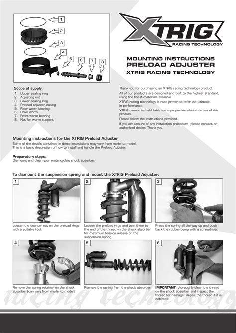 Preload Adjuster Mx Tech Manualzz