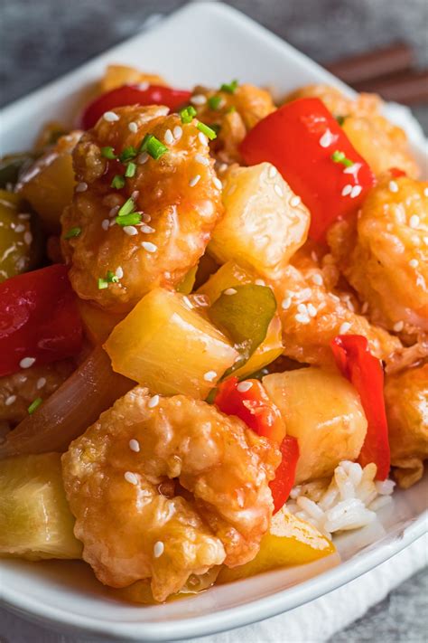 Sweet And Sour Prawns Easy Sweet And Sour Shrimp Bake It With Love