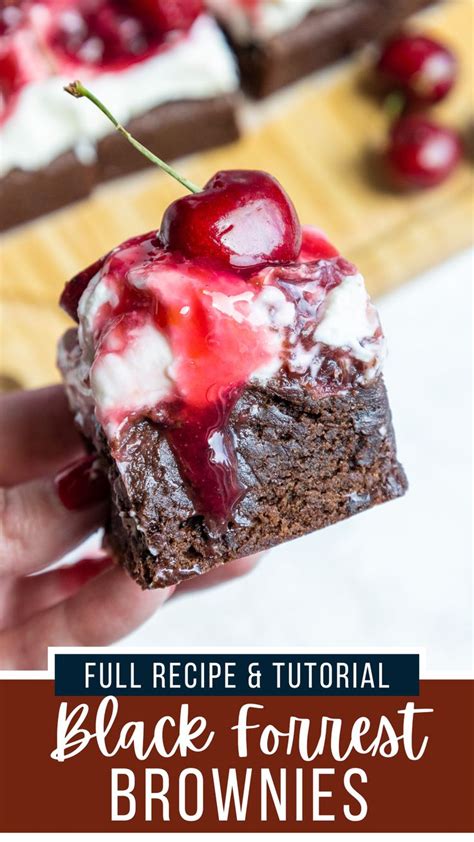 Black Forest Brownie Decadent Recipe From Scratch Recipe Cake