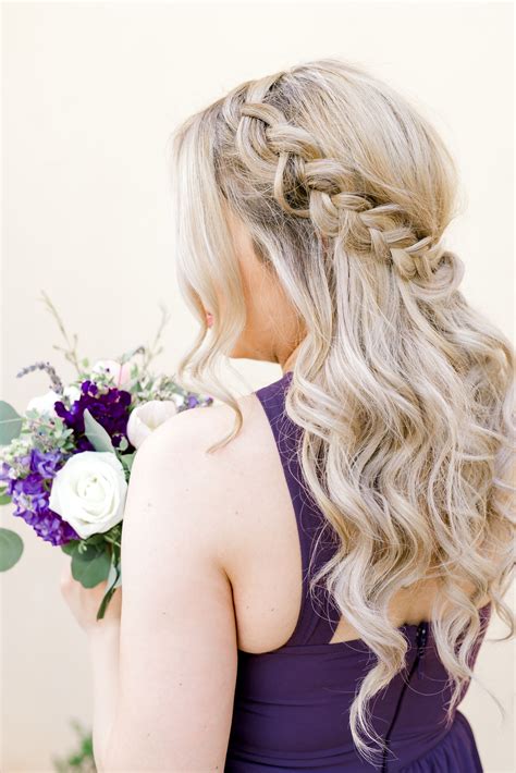 Bridesmaid Braided Hair Wedding Court Bridal Hair Hair