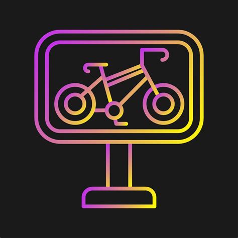 Bike Lane Vector Icon 23697473 Vector Art at Vecteezy