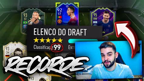 RECORDE ACHEI A MELHOR FORMA DE MONTAR O FUT DRAFT ABSURDO FIFA 22